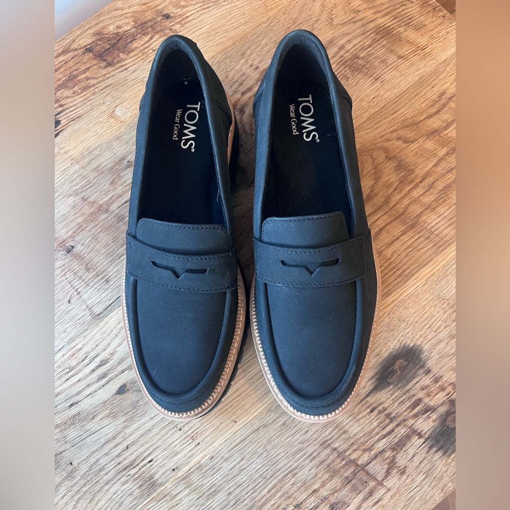Toms Cara Black Loafers for Women NWOT - Picture 8 of 11
